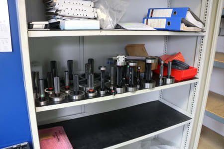 Workshop shelf with contents