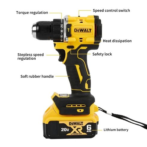 Taladro Atornillador DeWalt DCF805 con batería y Cargador (Nuevo)