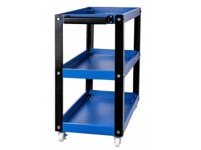 Workshop trolley with 3 shelves