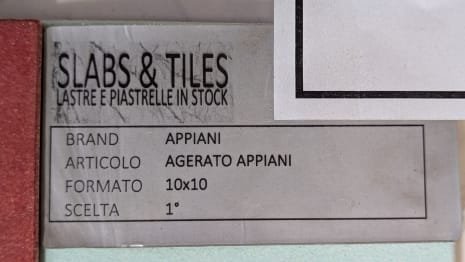 APPIANI AGERATO Lot of tiles 10 x 10 (approx. 302.4 MQ)