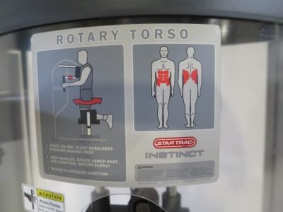 Máquina de gimnasio STAR TRAC ROTARY TORSO