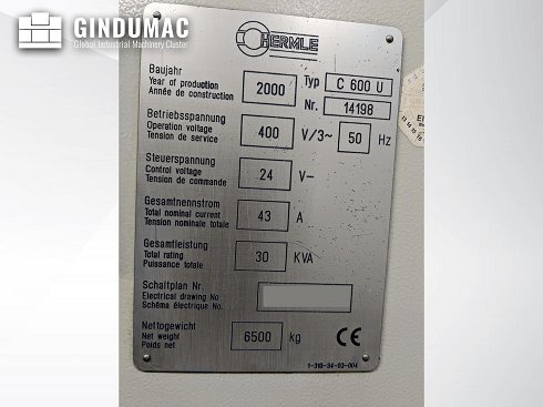 &#x27a4; Venta de HERMLE C600U usados | gindumac.com