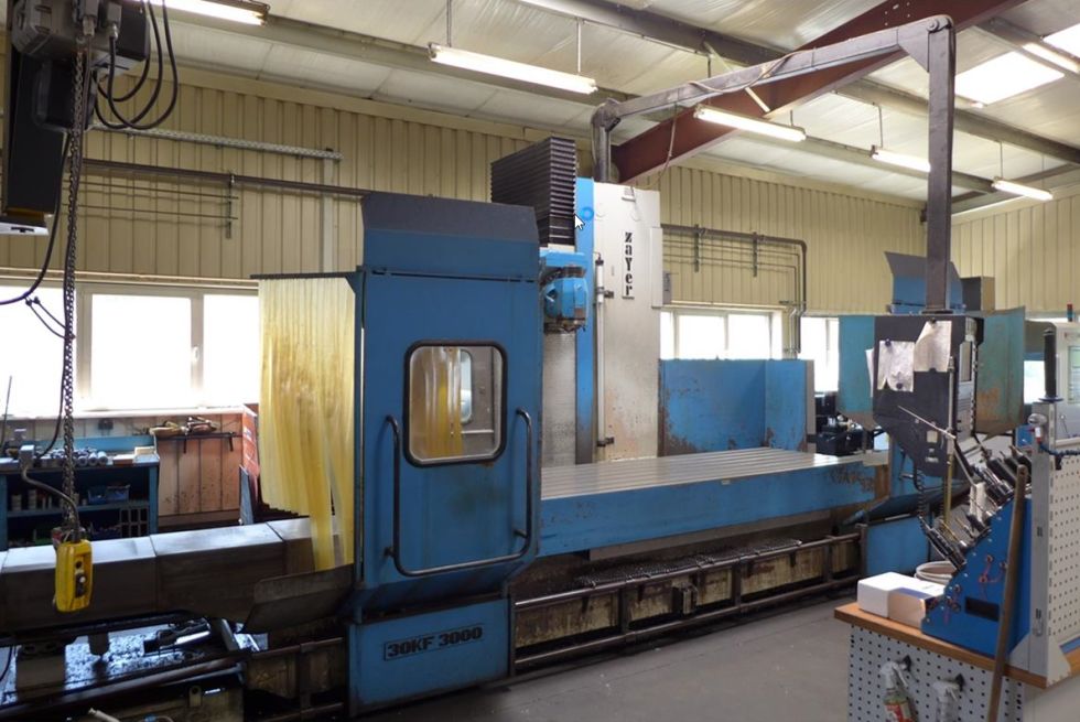 Bed type milling machine ZAYER - 30 KF 3000