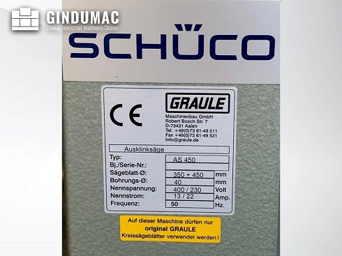 &#x27a4; Venta de SCHÜCO AS 450 usados | gindumac.com