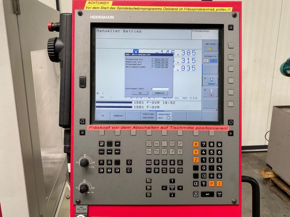 CNC milling machine KUNZMANN - WF4