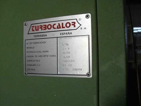 Calefactor industrial a gasoil