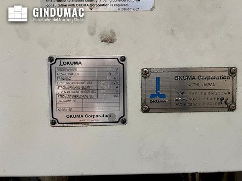 &#x27a4; Usado Okuma Macturn 250W - Torno para la venta | gindumac.com