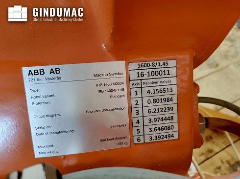 &#x27a4; ABB IRB 1600 8/1.45 Usado - Robot En Venta | gindumac.com