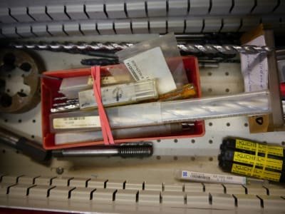 WALTER Drawer contents of HSS/E taps / dies / long twist drills