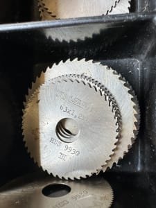 WMW Lot of HSS milling cutters, disc milling cutters (approx. 15 kg)