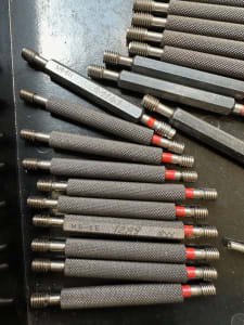 WMW Lot (approx. 150 pieces) Thread plug gauges, metric fine thread