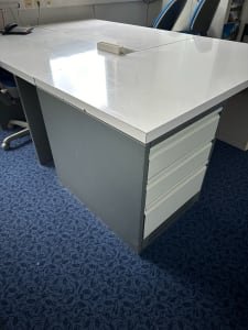 (4x) Workstation desk 160x80 cm 3 drawers