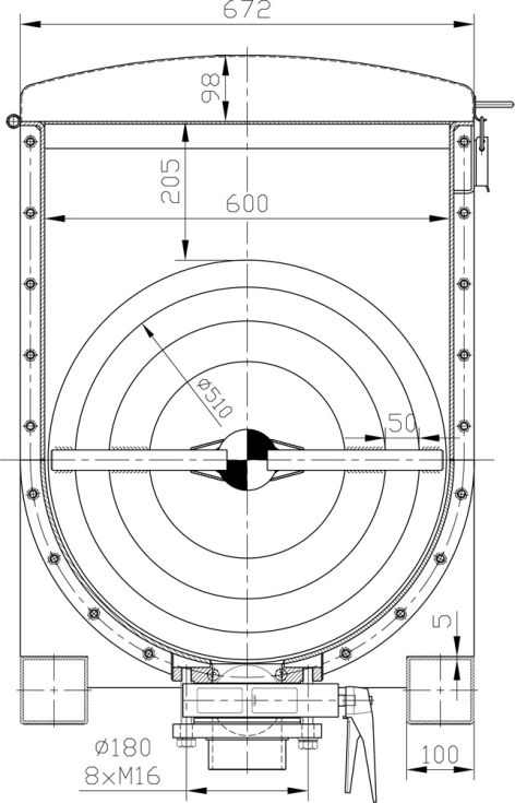 Mezclador Doble de Cintas Helicoidales. Planos completos