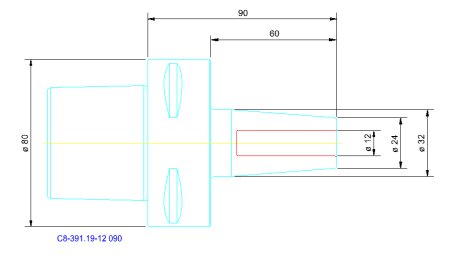 SANDVIK COROMANT Coromant Capto auf Schrumpffutter Tool holder - 1 piece