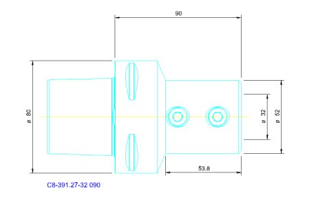 SANDVIK COROMANT Adapter Coromant Capto - Weldon Tool holder - 1 piece