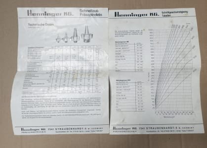 HENNINGER Frässpindel Typ 814 Milling and turning tools