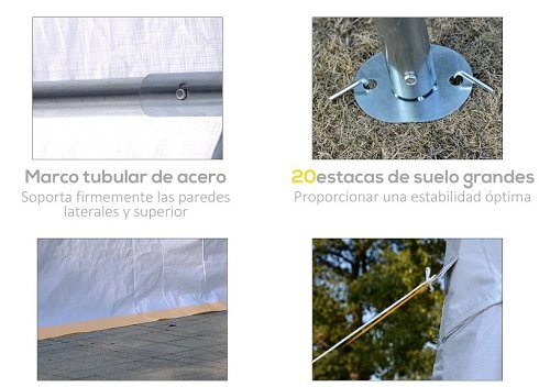 Carpa Cenador para Eventos de 4x4 metros (Nueva)