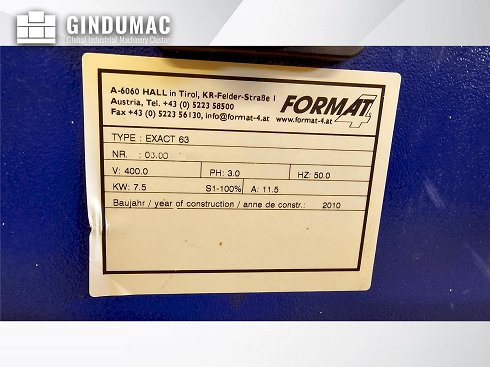 &#x27a4; Se vende FELDER Format4 Exact 63 usado | gindumac.com