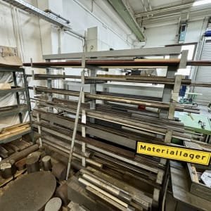 Cantilever rack with contents