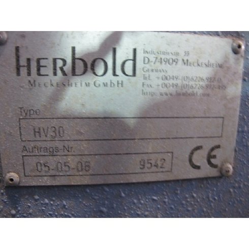 Aglomerador en continuo Marca HERBOLD tipo HV-30.