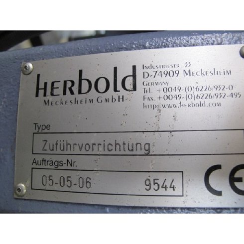 Aglomerador en continuo Marca HERBOLD tipo HV-30.