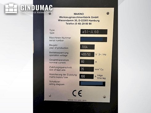 &#x27a4; Venta de Makino a51-A 60 usados | gindumac.com