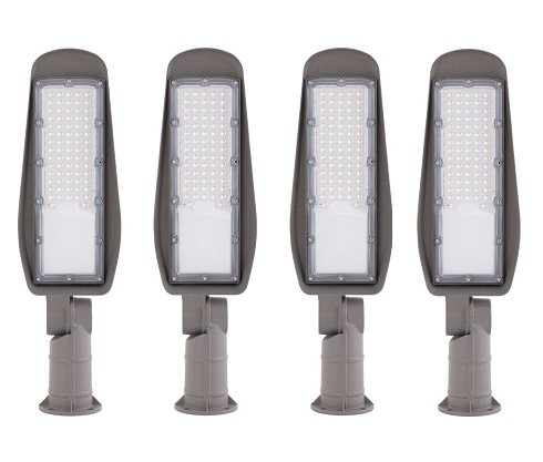 Lote de 4 Farolas LED 50W Orientables Para Alumbrado Exterior (Nuevas)