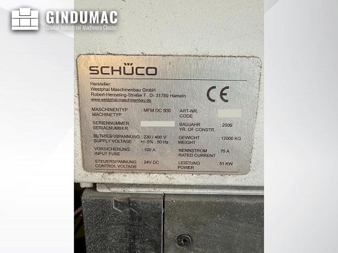 &#x27a4; Venta de SCHÜCO MFM DC 500 usados | gindumac.com