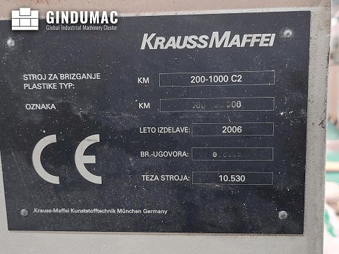 &#x27a4; Venta de Krauss Maffei 200-1000 C2 usados | gindumac.com