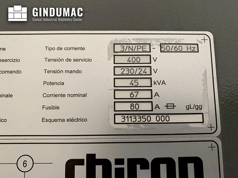 &#x27a4; CHIRON FZ 15K S FA Usado En Venta | gindumac.com