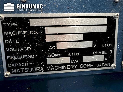 &#x27a4; Venta de Matsuura H.PLUS-300 usados | gindumac.com