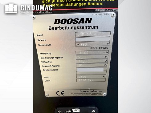 &#x27a4; Venta de DOOSAN DNM 5700 usados | gindumac.com