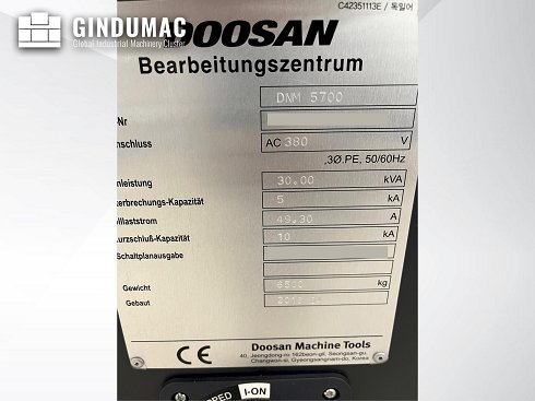 &#x27a4; Venta de DOOSAN DNM 5700 usados | gindumac.com