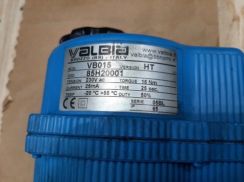 VALVULA DE BOLA 2" ROSCA H.PN:40 BAR CON ACTUADOR ELECTRICO