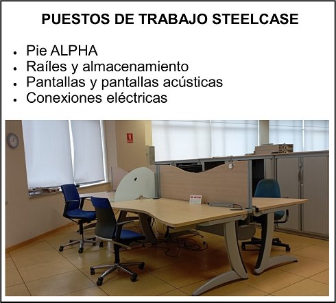 2 MESAS DE OFICINA STEELCASE