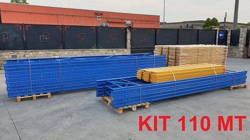 Pallet rack kit - 110 mt (5 elementos disponibles)