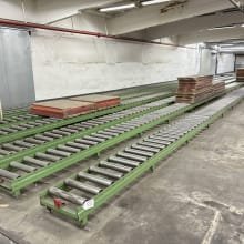 Roller conveyor approx. 145 running meters