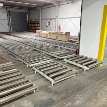 Roller conveyor approx. 87 running meters