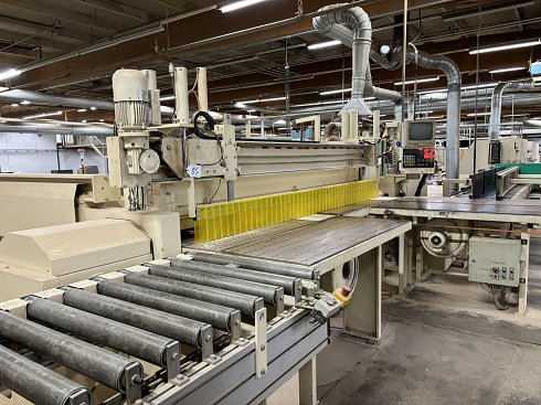 HOLZMA - HOMAG KFL 52 Panel saw and edge banding line