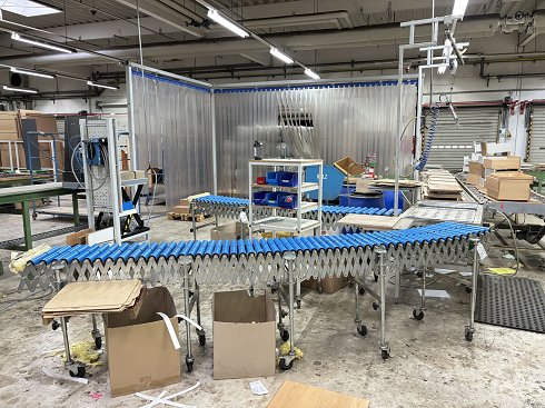 Flexible roller conveyors 2 pieces