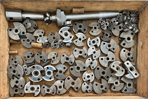 SASSEX Lot of HSS reaming bits, spiral drill bits and holders