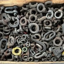 Item load lifting equipment, shackles, eyebolts