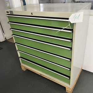 HOMMEL HERCULES Workshop drawer cabinet with contents