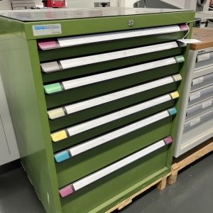 THURMETALL Workshop drawer cabinet with contents