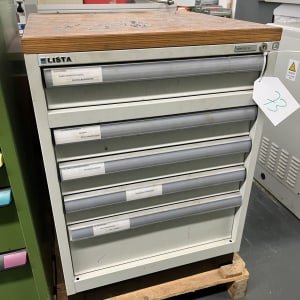 LISTA Workshop drawer cabinet with contents