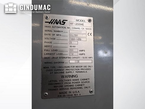 &#x27a4; Venta de HAAS VF-2SSHE usados | gindumac.com