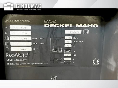 &#x27a4; Venta de DMG MORI DMU 60 monoBLOCK usados | gindumac.com