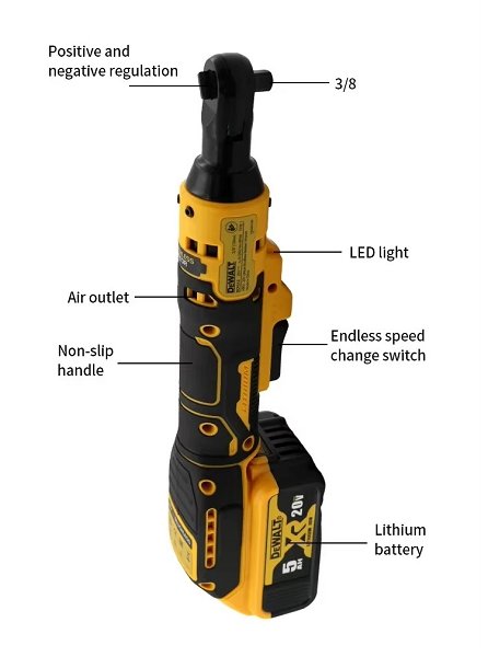 Llave de Trinquete de Batería Dewalt (Nueva)