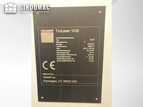 &#x27a4; Venta de TRUMPF TruLaser 1030 usada | gindumac.com