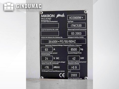 &#x27a4; Venta de MIKRON VCE 800W Pro usados | gindumac.com